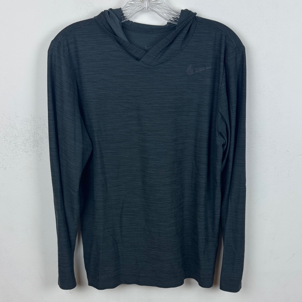 Nike Men's Charcoal Gray Hoodie
